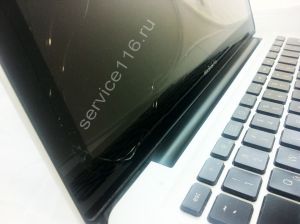 Разбитая матрица ноутбука MacBook